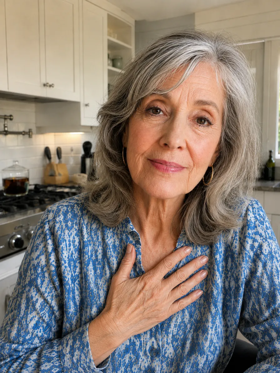 A patient listening during the same video visit